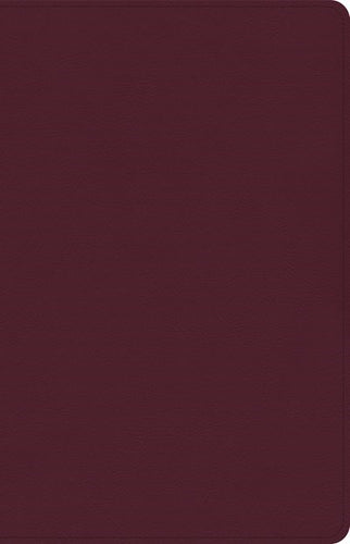 CSB Thinline Reference Bible-Cranberry LeatherTouch