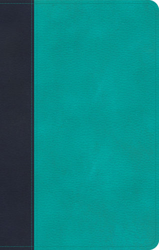CSB Personal Size Bible-Navy/Teal LeatherTouch