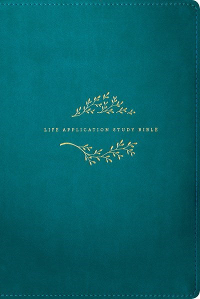 NKJV Life Application Study Bible/Large Print (Third Edition)-Teal Blue LeatherLike