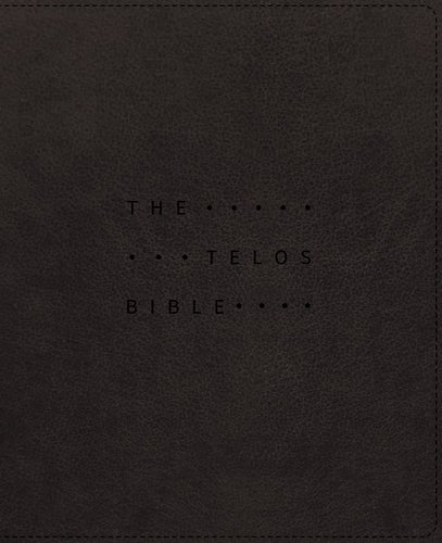 NIV The Telos Bible (Comfort Print)-Charcoal Leathersoft