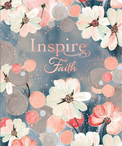 NLT Inspire Faith Bible  Filament Enabled Edition-Watercolor Garden LeatherLike
