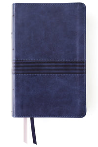NIV Student Bible/Personal Size (Comfort Print)-Navy Leathersoft Indexed