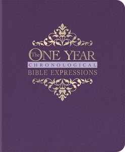 NLT The One Year Chronological Bible Expressions-Imperial Purple LeatherLike