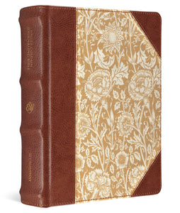 ESV Single Column Journaling Bible/Large Print-Antique Floral Design Cloth-Over-Board