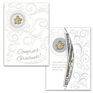 Greeting Card-Money Holder W/ Charm-Graduation