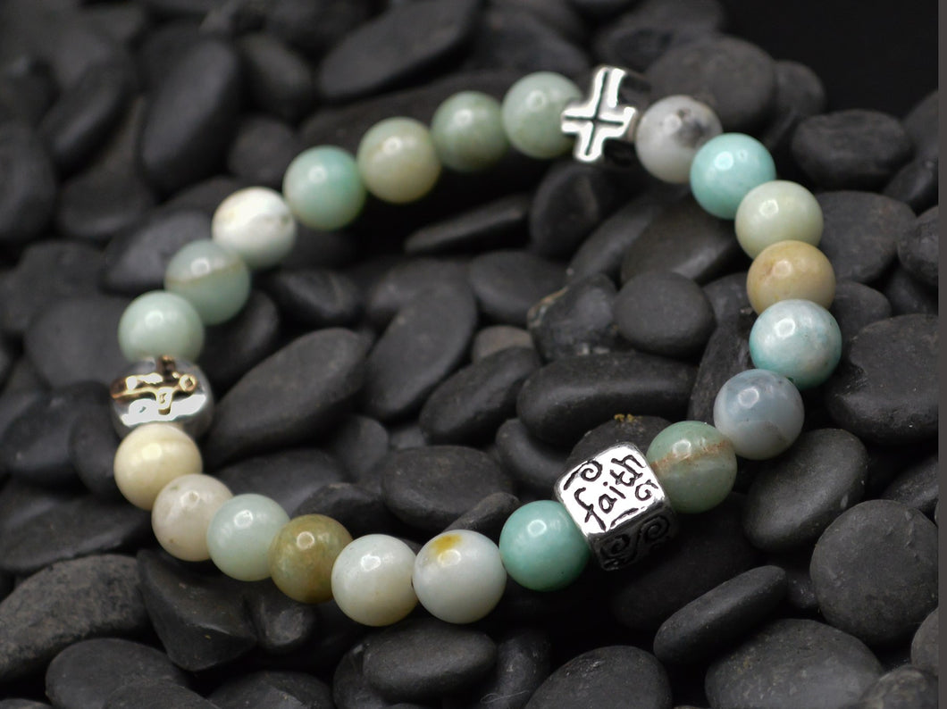 Bracelet-Eden Merry-Beaded-Cross/Faith