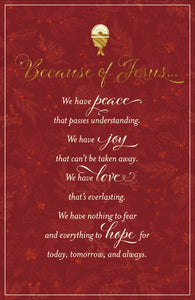 Card-Boxed-Christmas-Because Of Jesus (Box Of 18) (2024)