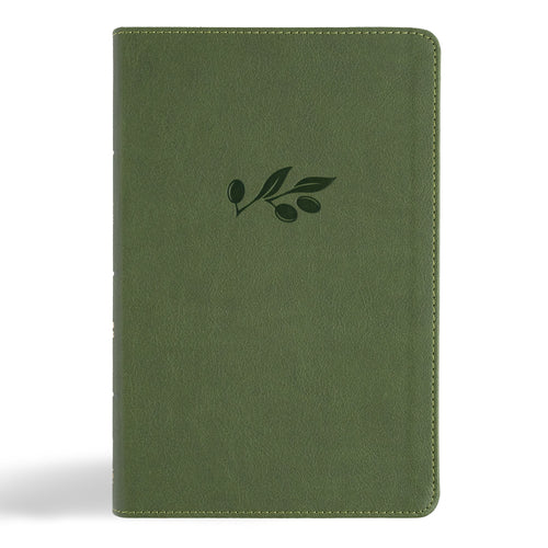 CSB Large Print Personal Size Reference Bible  Digital Study Edition-Olive LeatherTouch