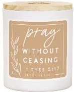 Candle-Pray Without Ceasing-Lemon Sugar Scent