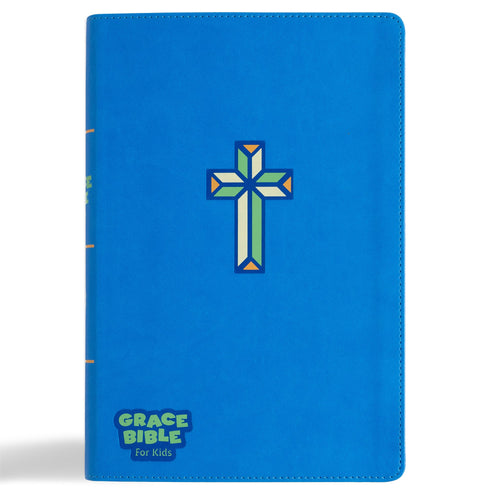 CSB Grace Bible For Kids-Blue LeatherTouch