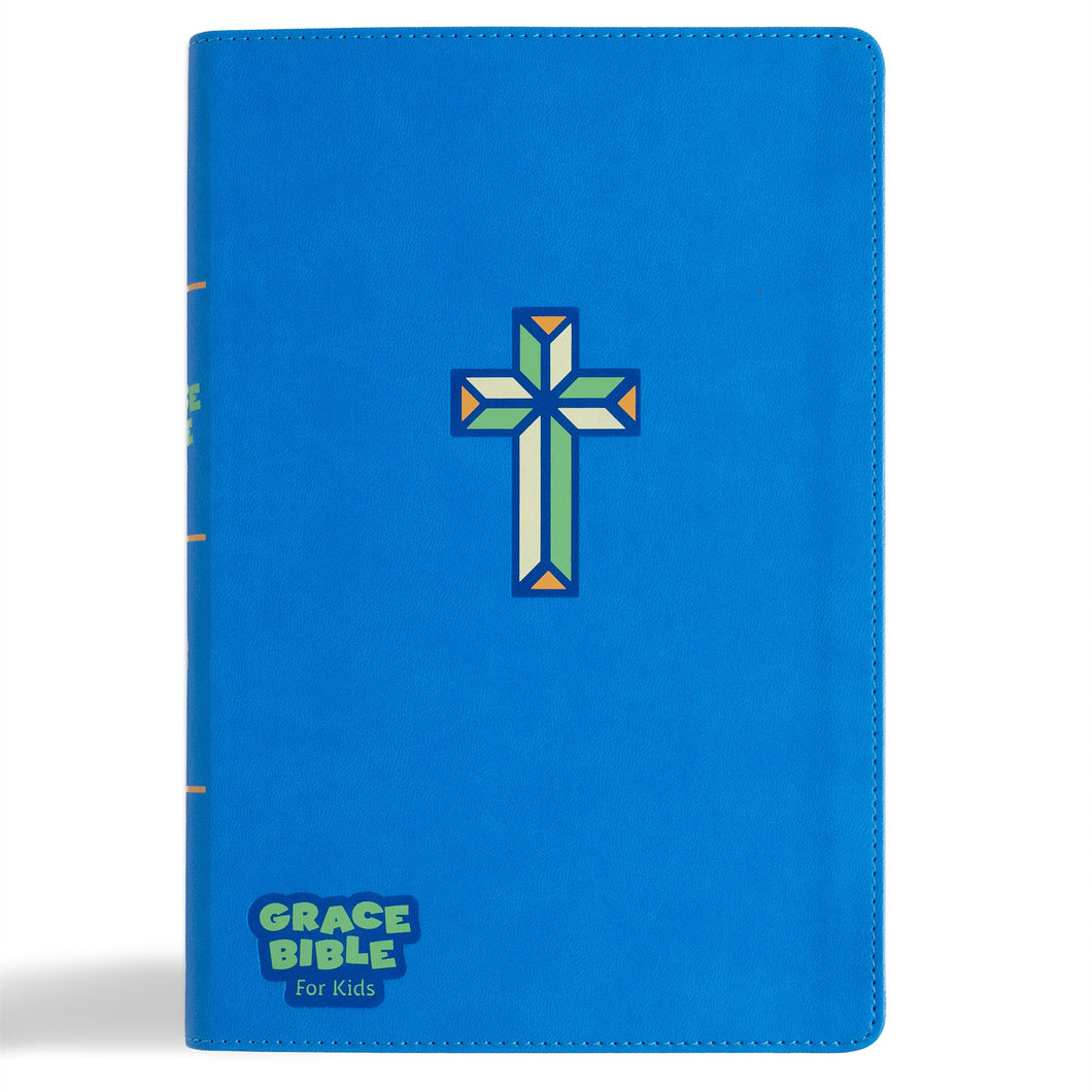 CSB Grace Bible For Kids-Blue LeatherTouch