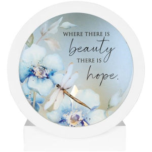 Shadowbox-Where There Is Beauty-LED Tabletop (5.75" x 5.75" x 3")
