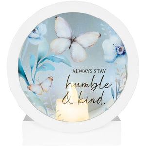 Shadowbox-Always Stay Humble-LED Tabletop (5.75" x 5.75" x 3")