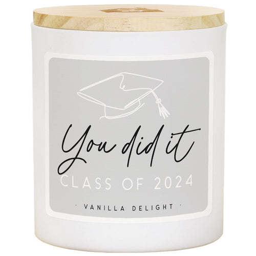 Candle-You Did It Grad/Class Of 2024-Vanilla Delight Scent