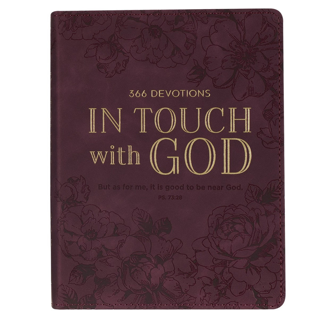 Devotional-In Touch With God Brown Flexcover Jan.