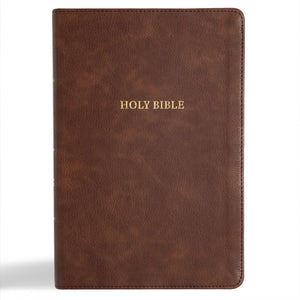 CSB Grace Bible (Dyslexia Friendly)-Brown LeatherTouch