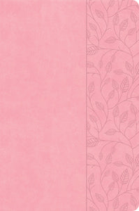 CSB Large Print Thinline Bible (Value Edition)-Soft Pink LeatherTouch