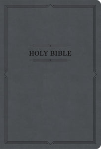 KJV Large Print Thinline Bible (Value Edition)-Charcoal LeatherTouch