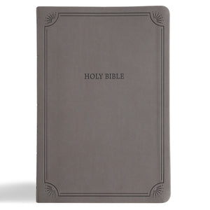 NASB 2020 Large Print Thinline Bible (Value Edition)-Charcoal LeatherTouch