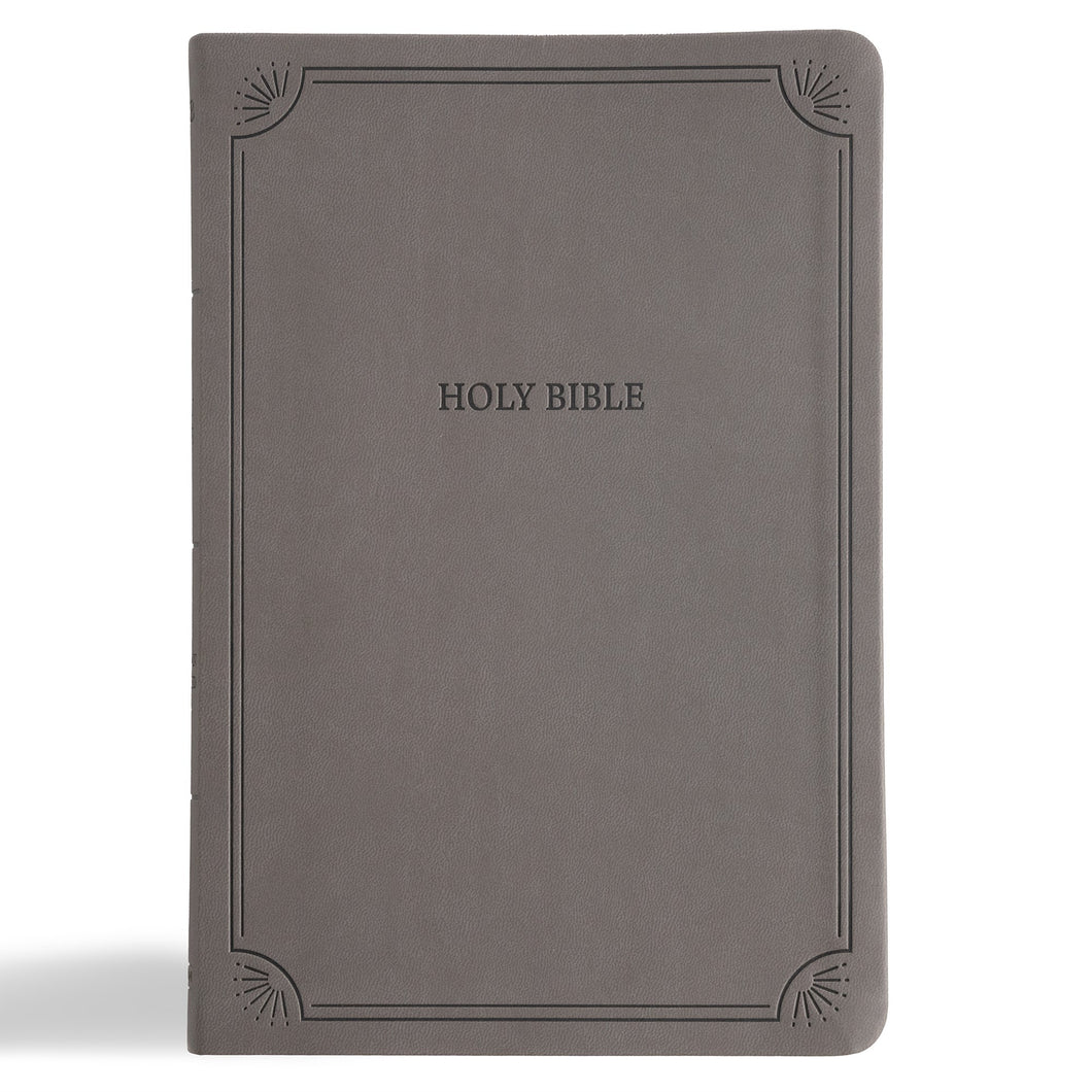 NASB 2020 Large Print Thinline Bible (Value Edition)-Charcoal LeatherTouch