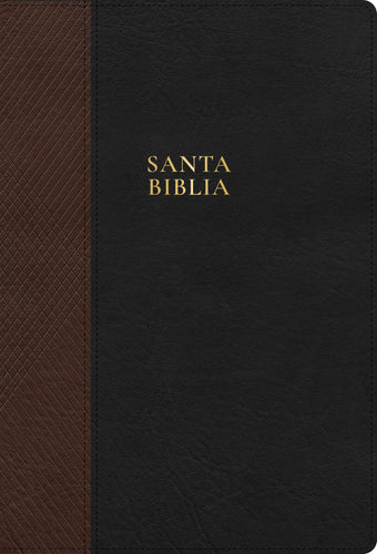 RVR 1960 Biblia Letra S�per Gigante (RV60 Super Giant Print Bible)-Black & Brown LeatherTouch