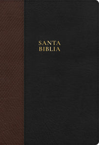 RVR 1960 Biblia Letra S�per Gigante (RV60 Super Giant Print Bible)-Black & Brown LeatherTouch