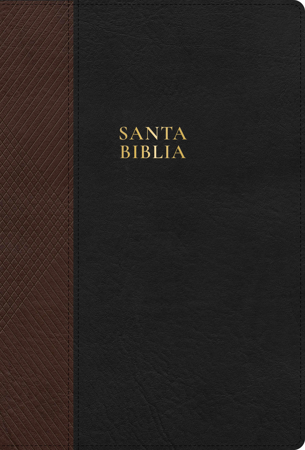 RVR 1960 Biblia Letra S�per Gigante (RV60 Super Giant Print Bible)-Black & Brown LeatherTouch
