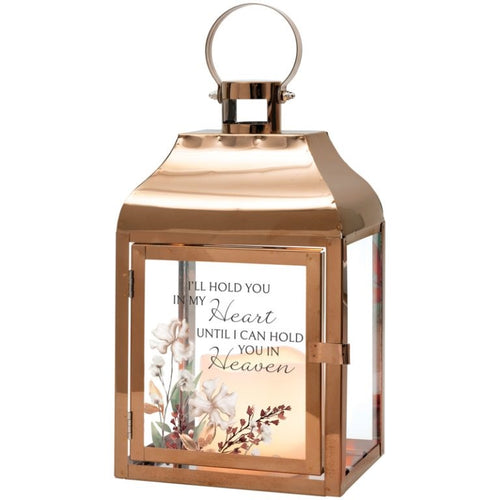 Lantern w/ Flameless LED Candle & Timer-In My Heart (12 1/4