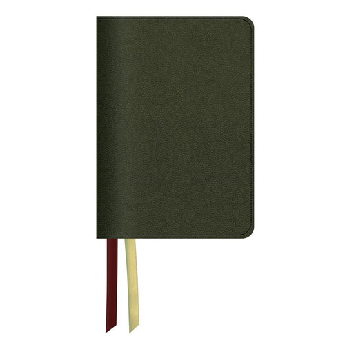 LSB Legacy Standard Portable Paragraph Reference Bible (RL)-Forest Green Paste-Down Cowhide Indexed