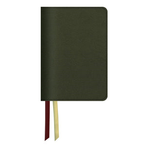 LSB Legacy Standard Portable Paragraph Reference Bible (RL)-Forest Green Paste-Down Cowhide Indexed