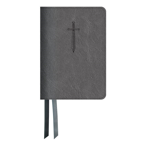 LSB Legacy Standard Portable Paragraph Reference Bible (RL)-Pewter Sword Paste-Down Faux Leather