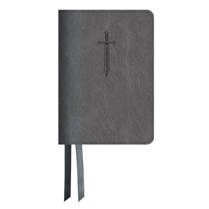 LSB Legacy Standard Portable Paragraph Reference Bible (RL)-Pewter Sword Paste-Down Faux Leather