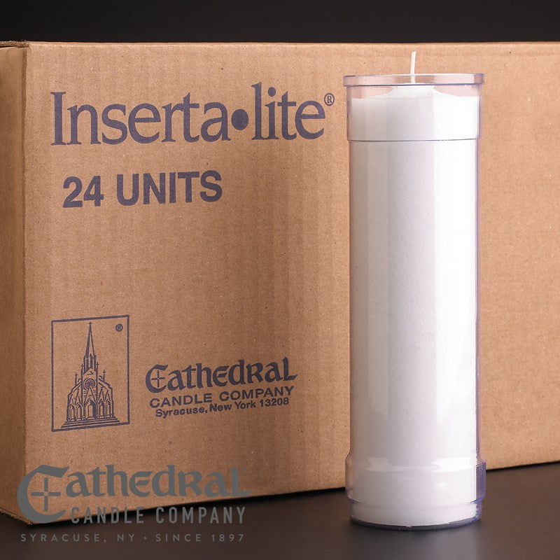 Devotional Candle-Inserta-Lite 7 Day Clear (Pack Of 24)