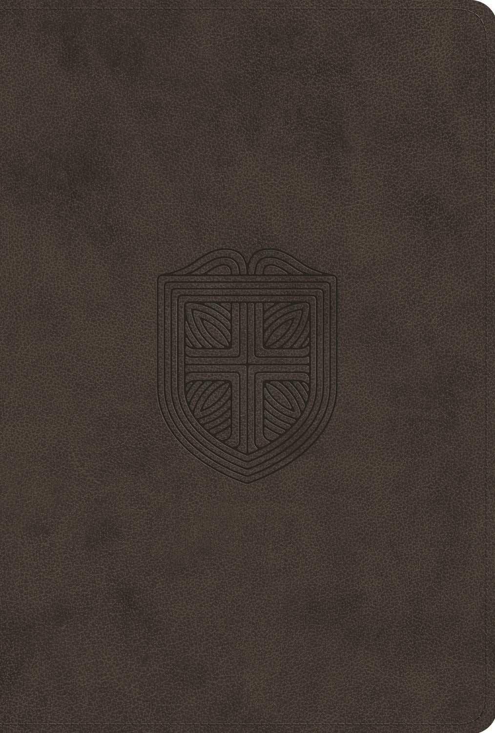 ESV Men's Study Bible-Charcoal Shield Design TruTone