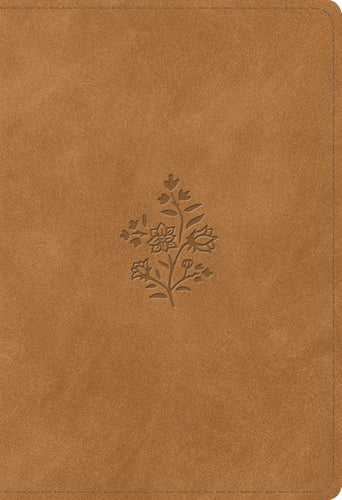 ESV Student Study Bible-Nubuck Caramel  Wildflower Design TruTone