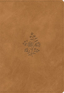 ESV Student Study Bible-Nubuck Caramel  Wildflower Design TruTone