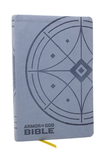 KJV Armor Of God Holy Bible (Comfort Print)-Blue/Gray Leathersoft