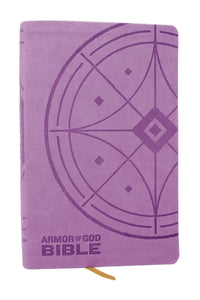 KJV Armor Of God Holy Bible (Comfort Print)-Purple Leathersoft