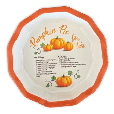 Pie Plate-Pumpkin Pie For Two Recipe-Mini (6
