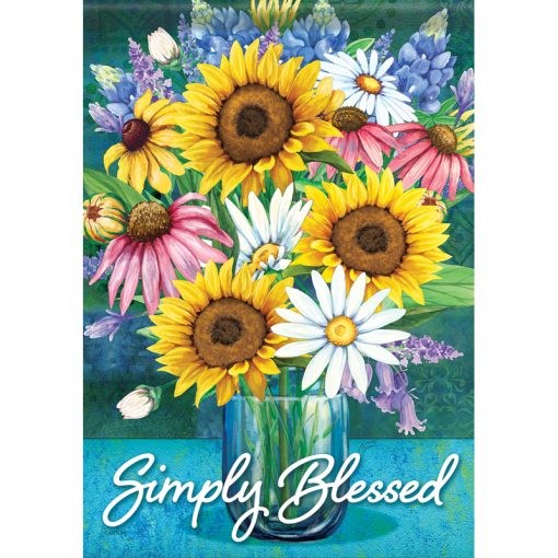 Flag-Garden-Dura Soft-Simply Blessed Bouquet (12.5