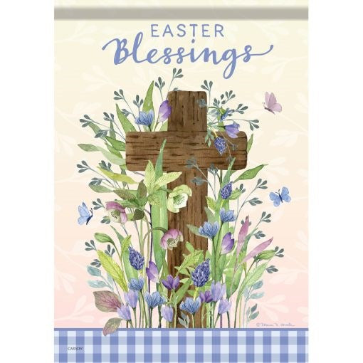 Flag-Garden-Dura Soft-Easter Blessings Cross (12.5