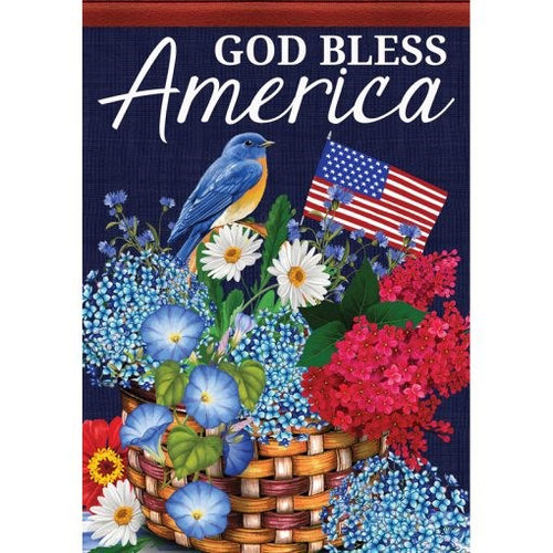 Flag-Garden-Dura Soft-God Bless America (12.5