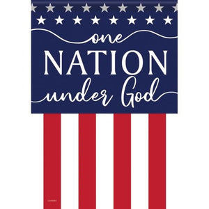 Flag-Garden-Dura Soft-One Nation (12.5" x 18")