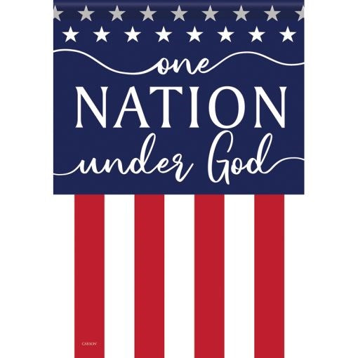 Flag-Garden-Dura Soft-One Nation (12.5