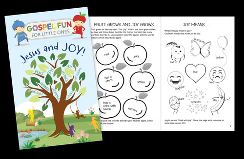 Gospel Fun For Little Ones Jesus And Joy Activity Book (Pack Of 12)