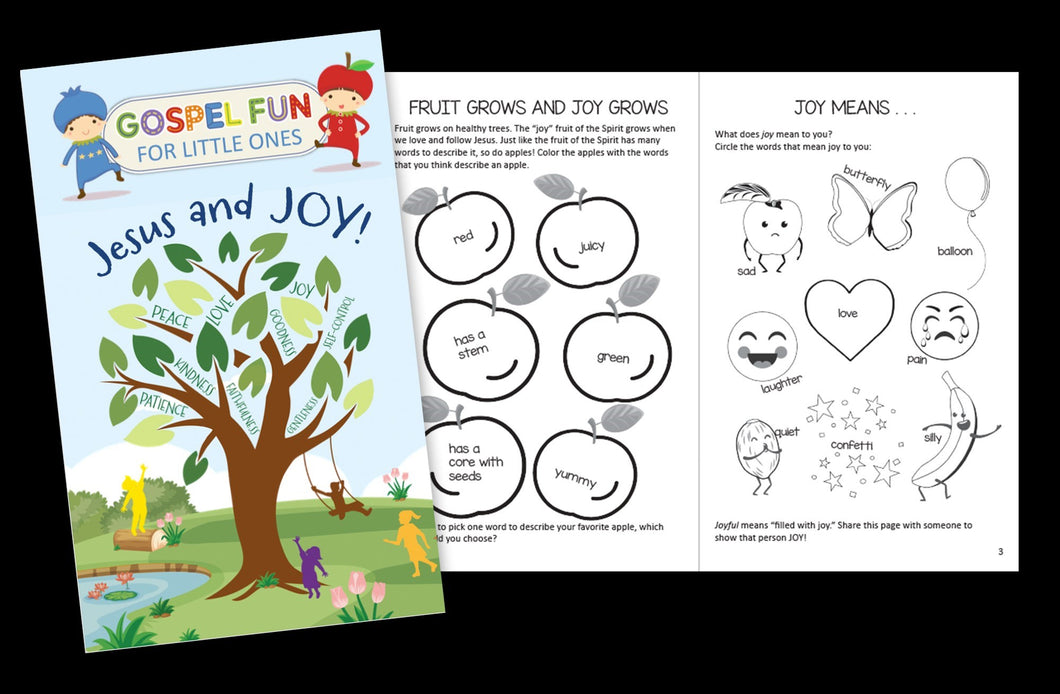 Gospel Fun For Little Ones Jesus And Joy Activity Book (Pack Of 12)