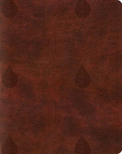 ESV Single Column Journaling Bible-Chestnut Leaves Design TruTone                                                       
