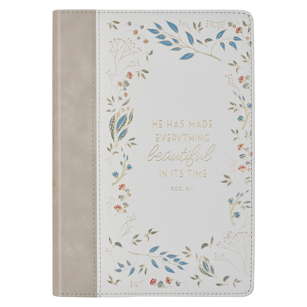 Journal Classic-Everything Beautiful Ecc. 3:11-Beige/Cream                                                              