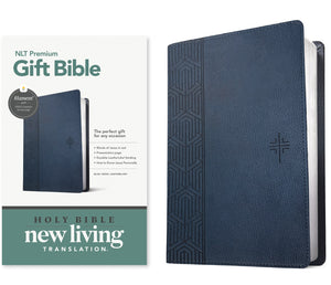 NLT Premium Gift Bible  Filament Enabled-Blue Cross LeatherLike                                                         