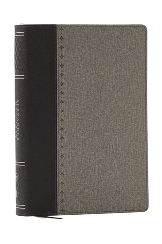 NKJV Alexander Maclaren Study Bible (Comfort Print)-Black/Gray Leathersoft                                              